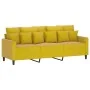 Juego de sofás con cojines 4 piezas terciopelo amarillo by , Sofas - Ref: Foro24-3201696, Price: 612,42 €, Discount: %