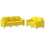 Juego de sofás con cojines 2 piezas tela amarillo claro de , Sofás - Ref: Foro24-3201855, Precio: 447,74 €, Descuento: %
