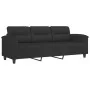 Juego de sofás con cojines 3 piezas tela microfibra negro de , Sofás - Ref: Foro24-3202359, Precio: 640,53 €, Descuento: %