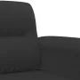 Juego de sofás con cojines 3 piezas tela microfibra negro de , Sofás - Ref: Foro24-3202359, Precio: 640,53 €, Descuento: %