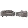 Juego de sofás con cojines 2 piezas tela gris taupe de , Sofás - Ref: Foro24-3201857, Precio: 501,99 €, Descuento: %