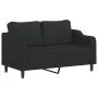 Juego de sofás con cojines 2 piezas tela negro by , Sofas - Ref: Foro24-3201822, Price: 448,12 €, Discount: %
