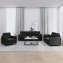 Juego de sofás con cojines 3 piezas terciopelo negro de , Sofás - Ref: Foro24-3201959, Precio: 645,18 €, Descuento: %