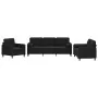 Juego de sofás con cojines 3 piezas terciopelo negro de , Sofás - Ref: Foro24-3201959, Precio: 645,18 €, Descuento: %