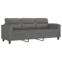 Juego de sofás con cojines 3 piezas tela microfibra gris oscuro de , Sofás - Ref: Foro24-3202346, Precio: 599,94 €, Descuento: %