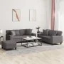 Juego de sofás con cojines 3 piezas cuero sintético gris by , Sofas - Ref: Foro24-3201931, Price: 584,02 €, Discount: %