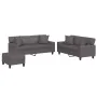 Juego de sofás con cojines 3 piezas cuero sintético gris by , Sofas - Ref: Foro24-3201931, Price: 584,02 €, Discount: %