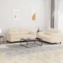 Juego de sofás con cojines 2 piezas tela microfibra beige de , Sofás - Ref: Foro24-3202319, Precio: 551,47 €, Descuento: %
