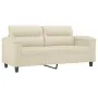Juego de sofás con cojines 2 piezas cuero sintético color crema by , Sofas - Ref: Foro24-3202373, Price: 514,83 €, Discount: %