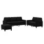 Juego de sofás con cojines 3 piezas terciopelo negro de , Sofás - Ref: Foro24-3201531, Precio: 535,34 €, Descuento: %