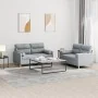 Juego de sofás con cojines 2 piezas tela gris claro de , Sofás - Ref: Foro24-3201584, Precio: 460,03 €, Descuento: %