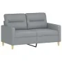 Juego de sofás con cojines 2 piezas tela gris claro de , Sofás - Ref: Foro24-3201584, Precio: 460,03 €, Descuento: %