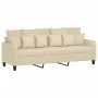 Juego de sofás con cojines 4 piezas tela crema von , Sofas - Ref: Foro24-3201642, Preis: 663,27 €, Rabatt: %