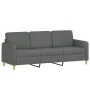 Juego de sofás con cojines 4 piezas tela gris oscuro by , Sofas - Ref: Foro24-3202063, Price: 672,57 €, Discount: %