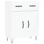 Aparador alto madera contrachapada blanco 69,5x34x180 cm by , Sideboards - Ref: Foro24-3198177, Price: 181,81 €, Discount: %