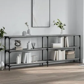 Mesa consola madera de ingeniería gris Sonoma 200x29x75 cm von , Seitentische - Ref: Foro24-834113, Preis: 92,11 €, Rabatt: %