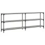 Mesa consola madera de ingeniería gris Sonoma 200x29x75 cm by , Side tables - Ref: Foro24-834113, Price: 92,11 €, Discount: %