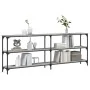 Mesa consola madera de ingeniería gris Sonoma 200x29x75 cm by , Side tables - Ref: Foro24-834113, Price: 92,11 €, Discount: %