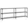 Mesa consola madera de ingeniería gris Sonoma 200x29x75 cm by , Side tables - Ref: Foro24-834113, Price: 92,11 €, Discount: %