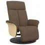 Sillón reclinable con reposapiés tela marrón de , Sillones - Ref: Foro24-356524, Precio: 240,44 €, Descuento: %