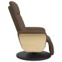 Sillón reclinable con reposapiés tela marrón de , Sillones - Ref: Foro24-356524, Precio: 240,44 €, Descuento: %