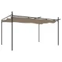 Pérgola con cubierta retráctil gris taupe 395x292x230 cm de , Carpas y cenadores - Ref: Foro24-360118, Precio: 277,59 €, Desc...