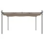Pérgola con cubierta retráctil gris taupe 395x292x230 cm de , Carpas y cenadores - Ref: Foro24-360118, Precio: 277,59 €, Desc...