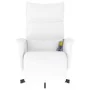 Sillón reclinable masaje con reposapiés cuero sintético blanco de , Sillones - Ref: Foro24-356598, Precio: 236,29 €, Descuent...