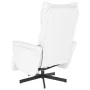 Sillón reclinable masaje con reposapiés cuero sintético blanco de , Sillones - Ref: Foro24-356598, Precio: 236,29 €, Descuent...
