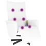 Sillón reclinable masaje con reposapiés cuero sintético blanco de , Sillones - Ref: Foro24-356598, Precio: 236,29 €, Descuent...