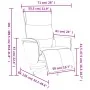 Sillón reclinable masaje con reposapiés cuero sintético blanco de , Sillones - Ref: Foro24-356598, Precio: 236,29 €, Descuent...