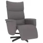 Sillón reclinable con reposapiés cuero sintético gris de , Sillones - Ref: Foro24-356587, Precio: 216,86 €, Descuento: %