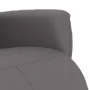 Sillón reclinable con reposapiés cuero sintético gris de , Sillones - Ref: Foro24-356587, Precio: 216,86 €, Descuento: %