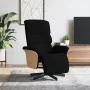 Sillón reclinable con reposapiés tela negra de , Sillones - Ref: Foro24-356603, Precio: 235,79 €, Descuento: %