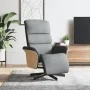 Sillón reclinable con reposapiés tela gris claro de , Sillones - Ref: Foro24-356601, Precio: 235,87 €, Descuento: %