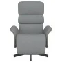 Sillón reclinable con reposapiés tela gris claro de , Sillones - Ref: Foro24-356601, Precio: 235,87 €, Descuento: %