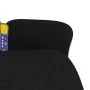 Sillón reclinable de masaje con reposapiés tela negra de , Sillones - Ref: Foro24-356615, Precio: 287,36 €, Descuento: %