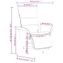 Sillón reclinable de masaje con reposapiés tela negra de , Sillones - Ref: Foro24-356615, Precio: 287,36 €, Descuento: %