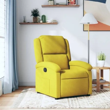 Sillón reclinable terciopelo amarillo de , Sillones - Ref: Foro24-371804, Precio: 190,35 €, Descuento: %