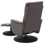 Sillón reclinable con reposapiés cuero sintético gris de , Sillones - Ref: Foro24-356551, Precio: 165,76 €, Descuento: %