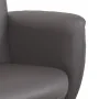 Sillón reclinable con reposapiés cuero sintético gris de , Sillones - Ref: Foro24-356551, Precio: 165,76 €, Descuento: %