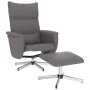 Sillón reclinable con reposapiés cuero sintético gris de , Sillones - Ref: Foro24-356591, Precio: 165,15 €, Descuento: %
