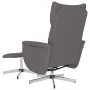 Sillón reclinable con reposapiés cuero sintético gris de , Sillones - Ref: Foro24-356591, Precio: 165,15 €, Descuento: %