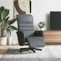 Sillón reclinable con reposapiés cuero sintético gris de , Sillones - Ref: Foro24-356706, Precio: 215,23 €, Descuento: %