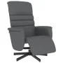 Sillón reclinable con reposapiés cuero sintético gris de , Sillones - Ref: Foro24-356706, Precio: 215,23 €, Descuento: %