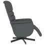 Sillón reclinable con reposapiés cuero sintético gris de , Sillones - Ref: Foro24-356706, Precio: 215,23 €, Descuento: %