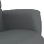 Sillón reclinable con reposapiés cuero sintético gris de , Sillones - Ref: Foro24-356706, Precio: 215,23 €, Descuento: %