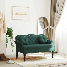 Banco con cojines terciopelo verde oscuro 120,5x65x75 cm by , Banks - Ref: Foro24-372142, Price: 212,10 €, Discount: %