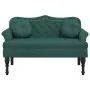 Banco con cojines terciopelo verde oscuro 120,5x65x75 cm von , Banken - Ref: Foro24-372142, Preis: 212,10 €, Rabatt: %