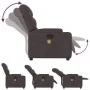 Sillón de masaje reclinable de tela marrón oscuro de , Sillones - Ref: Foro24-372458, Precio: 214,80 €, Descuento: %
